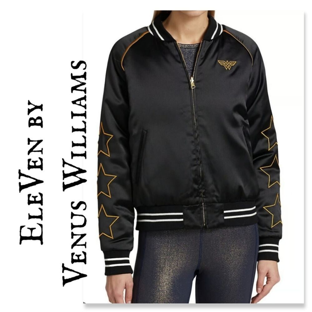 NWT EleVen By Venus Williams Believe In Wonder Reversible Bomber
